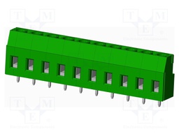 Connector: PCB terminal block; terminal; Plating: tinned; on PCBs