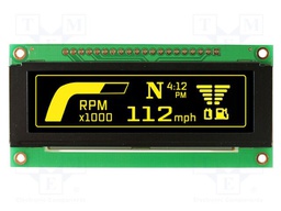Display: OLED; matrix; 256x64; Dim: 85x39.8x6mm; 1x20; -40÷85°C