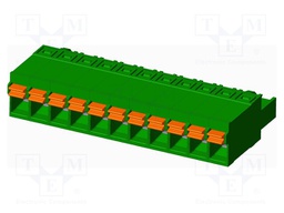 Connector: pluggable terminal block; plug; female; straight; 12A
