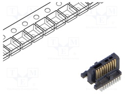Connector: PCB to PCB; male; PIN: 10; 0.4mm; ST4; gold-plated; SMT