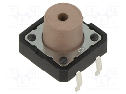 Microswitch TACT; SPST-NO; Pos: 2; 0.05A/12VDC; THT; none; 2.5N