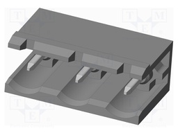Connector: pluggable terminal block; socket; male; on PCBs