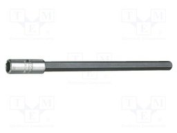Extension; socket spanner; hexagonal; HEX 1/4"; 1/4"; 130mm
