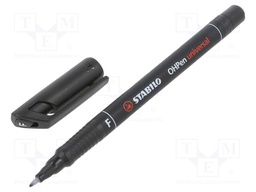 Permanent marker; black; OHPen