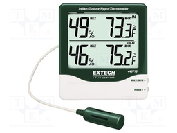 Meter: thermo-hygrometer; -10÷60°C; Accur: ±1°C; 10÷99%RH