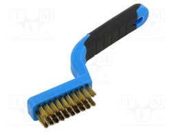 Brush; wire; brass; plastic; 180mm; Number of rows: 3