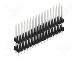 Connector: pin strips; pin header; male; PIN: 32; 2.54mm; THT; 2x16