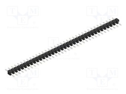 Connector: pin strips; pin header; male; PIN: 36; 2.54mm; SMT; 1x36