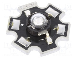Power LED; STAR; ultraviolet; Pmax: 3W; 390-410nm; 130°; SMD; Proeon