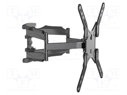 Holder; for wall mounting; 36.4kg; 32÷60"; black