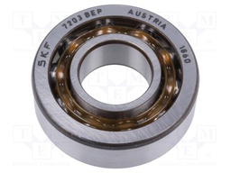 Bearing: single row deep groove ball; angular contact; W: 12mm