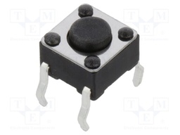 Microswitch TACT; SPST; Pos: 2; 50mA/12VDC; THT; none; 1.6N; 6x6mm