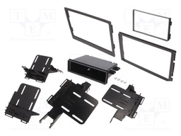 Radio mounting frame; Hyundai,Kia; 1 DIN,2 DIN; black