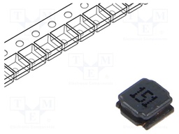 Inductor: wire; SMD; 150uH; Ioper: 220mA; 2.5Ω; ±20%; Isat: 310mA