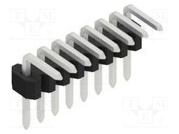 Connector: pin strips; pin header; male; PIN: 8; 1.27mm; THT; 1x8