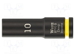 Socket; 6-angles,socket spanner,impact; HEX 10mm; 3/8"; IMPAKTOR