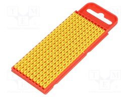 Markers for cables and wires; Label symbol: S; 2÷2.8mm; yellow