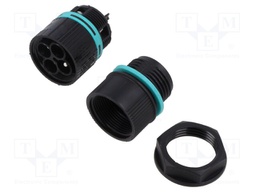 Connector: AC supply; screw terminal; male; TH387; 0.5÷4mm2; 500V