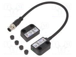 Safety switch: magnetic; NC x2 + NO; IP67; plastic; 0.2A; -25÷80°C