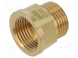 Male-female,hexagonal; max.6bar@<90°C,max.16bar@10°C÷30°C