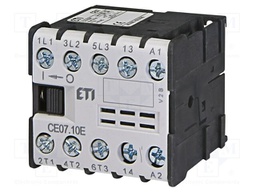 Contactor: 4-pole; NO x4; 400VAC; 7A; DIN,on panel; CE; -25÷55°C