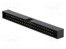 Socket; IDC; male; PIN: 50; straight; THT; gold flash; 2mm