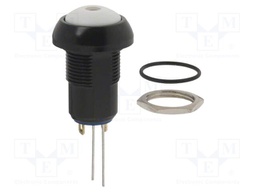 Switch: push-button; SPST; ON-OFF; IP67; Illumin: LED; green; 2.1VDC