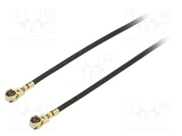 Cable: coaxial; U.FL,both sides; female; angled 90°; female; 0.3m