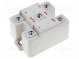 Three-phase bridge rectifier; Urmax: 1.2kV; If: 100A; Ifsm: 1.15kA