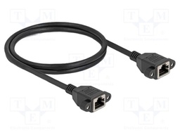 Extender Ethernet; S/FTP; Cat: 6a; RJ45 socket,both sides; 1m