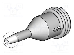 Nozzle: desoldering; 0.6x1mm; Features: for cleaning pads