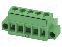 PCB connector, nominal cross section: 2.5 mm?, color: green,