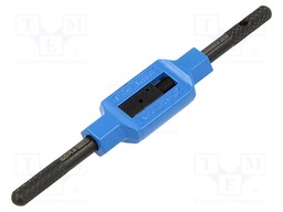 Tap wrench; Grip capac: M1-M8; L: 125mm; zinc alloy; Silver