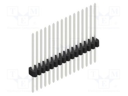 Connector: pin strips; pin header; male; PIN: 16; 1.27mm; THT; 1x16
