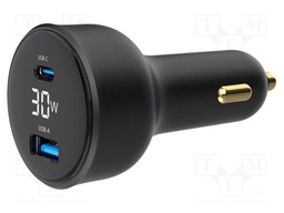 USB power supply; USB A socket,USB C socket; Sup.volt: 12÷24VDC