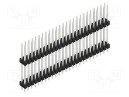 Connector: pin strips; pin header; male; PIN: 50; 2.54mm; THT; 2x25