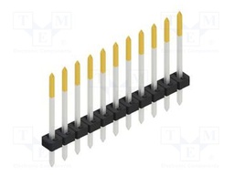 Connector: pin strips; pin header; male; PIN: 11; 2mm; THT; 1x11