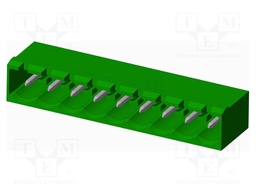 Connector: pluggable terminal block; socket; male; angled 90°