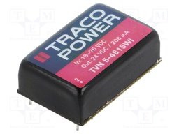 Converter: DC/DC; 5W; Uin: 18÷75V; Uout: 24VDC; Iout: 208mA; DIP24