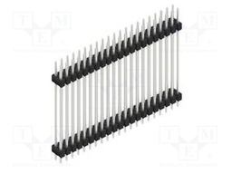 Connector: pin strips; pin header; male; PIN: 42; 2.54mm; THT; 2x21