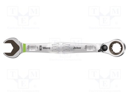 Key; combination spanner,with ratchet; 18mm; Overall len: 234mm