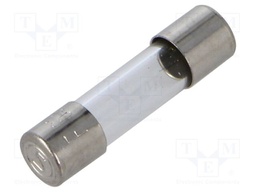 Fuse: fuse; 630mA; 250VAC; quick blow; cylindrical,glass; 5x20mm