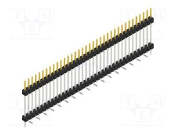 Connector: pin strips; pin header; male; PIN: 36; 2.54mm; SMT; 1x36
