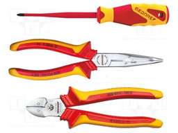 Kit: pliers and screwdrivers; insulated; 8pcs.