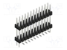Connector: pin strips; pin header; male; PIN: 24; 2.54mm; SMT; 2x12