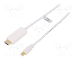 Cable; DisplayPort 1.2; mini DisplayPort plug,HDMI plug; 1m