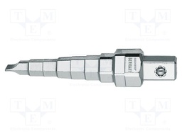 Wrench; special; 1",3/8"; 1/2"; Plating: nickel; for valve; Steps: 8