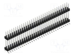 Connector: pin strips; pin header; male; PIN: 64; 2.54mm; SMT; 2x32