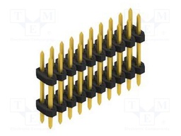 Connector: pin strips; pin header; male; PIN: 20; 2mm; THT; 2x10