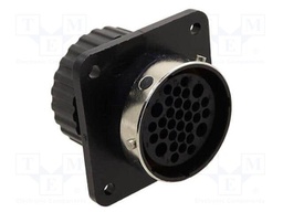Connector: circular; socket; female; TRIDENT; PIN: 24; IP67; crimped